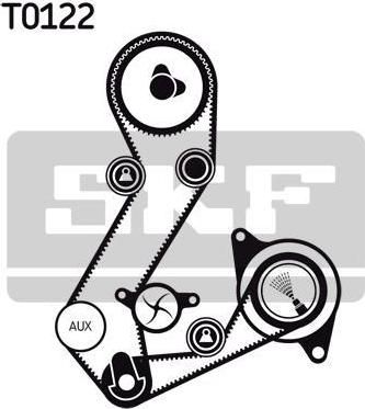 SKF VKMS 04103 комплект ремня грм на FORD ESCORT IV (GAF, AWF, ABFT)