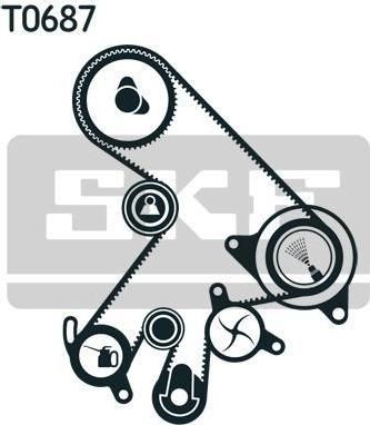 SKF VKMS 91720 комплект ремня грм на TOYOTA CARINA E Sportswagon (_T19_)