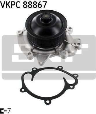 SKF VKPC 88867 водяной насос на MERCEDES-BENZ SPRINTER 3-t c бортовой платформой/ходовая часть (906)