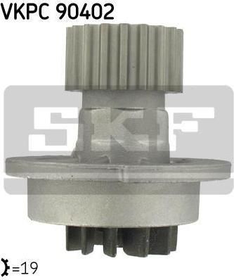 SKF VKPC90402 Насос водяной CHEVROLET Lacetti/Nubira 1,4/1,6L 16V 97-> (Z=19) 96182871/96872702 (96352650)