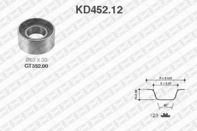 SNR KD452.12 комплект ремня грм на FORD TRANSIT c бортовой платформой/ходовая часть (V_ _)