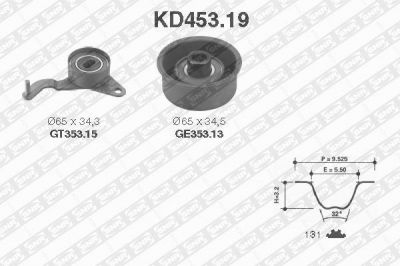 SNR KD453.19 комплект ремня грм на OPEL ASTRA G универсал (F35_)