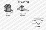 SNR KD455.38 комплект ремня грм на RENAULT TRAFIC фургон (TXX)