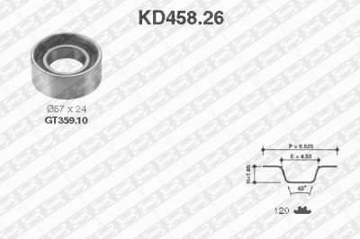 SNR KD458.26 комплект ремня грм на FIAT FIORINO фургон (146)