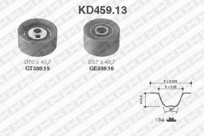 SNR KD459.13 комплект ремня грм на PEUGEOT 106 II (1)