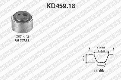 SNR KD459.18 комплект ремня грм на FIAT DUCATO фургон (244)