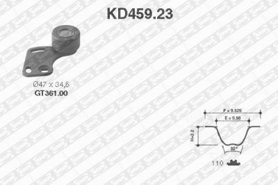 SNR KD459.23 комплект ремня грм на AUSTIN MAESTRO (XC)