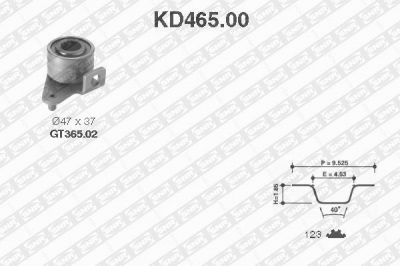 SNR KD465.00 комплект ремня грм на VOLVO 240 Kombi (P245)