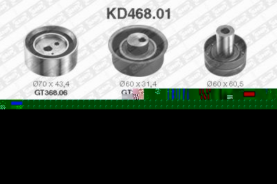 SNR KD468.01 комплект ремня грм на NISSAN PRIMERA (P10)