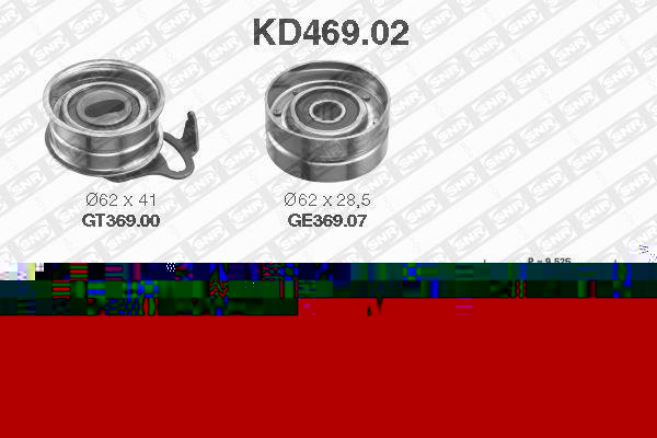 SNR KD469.02 комплект ремня грм на TOYOTA COROLLA Liftback (_E8_)