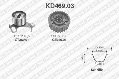 SNR KD469.03 комплект ремня грм на TOYOTA HIACE III фургон (YH7_, LH6_, LH7_, LH5_, YH5_, YH6_)