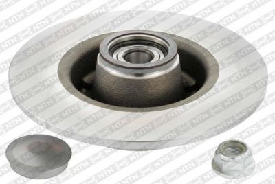 SNR KF155.77U Диск тормозной RENAULT CLIO III 05-/MEGANE II 02- задний с подшипником