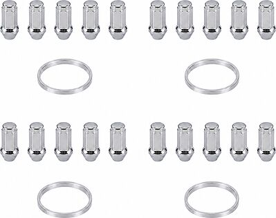 Комплект Sparco: 20 закрытых гаек D6 M12x1,5 и 4 кольца 63,3x56,6 мм (81720057)
