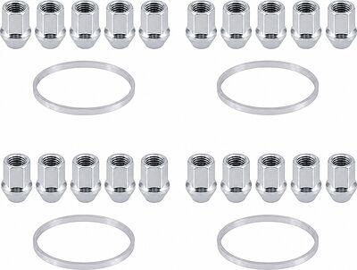 Комплект Sparco: 20 открытых гаек D21 M12x1,5 и 4 кольца 73,1x66,45 мм (81720106)