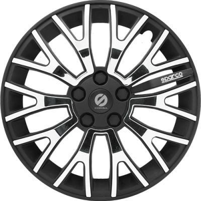 Колпаки на колёса Sparco, серия Ultraleggera, коплект 4 шт., чёрн./хром, разм. 13 (325мм),, 1/4