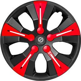 Колпаки на колёса Sparco, серия Urban, коплект 4 шт., чёрн./красный, разм. 15 (370мм),, 1/4 Колпаки на колёса Sparco, серия Urban, коплект 4 шт., чёрн./красный, разм. 15 (370мм),, 1/4