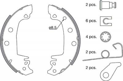 Spidan 30527 комплект тормозных колодок на PEUGEOT 305 I Break (581D)