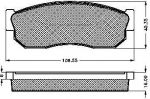 Spidan 31162 комплект тормозных колодок, дисковый тормоз на NISSAN SUNNY II (N13)