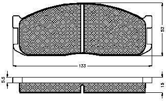 Spidan 31459 комплект тормозных колодок, дисковый тормоз на MAZDA E-SERIE фургон (SR2)