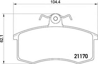 Spidan 31859 комплект тормозных колодок, дисковый тормоз на ROVER 600 (RH)