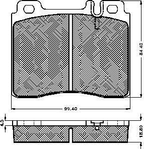 Spidan 31865 комплект тормозных колодок, дисковый тормоз на MERCEDES-BENZ S-CLASS (W140)