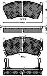 Spidan 32193 комплект тормозных колодок, дисковый тормоз на NISSAN ALMERA I (N15)