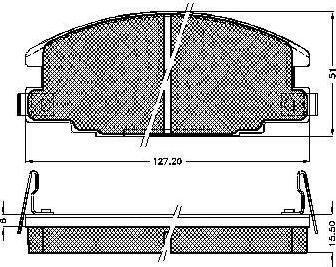 Spidan 32548 комплект тормозных колодок, дисковый тормоз на OPEL CAMPO (TF_)