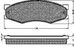 Spidan 32691 комплект тормозных колодок, дисковый тормоз на NISSAN PICK UP II (D21)