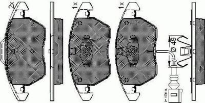 Spidan 32738 комплект тормозных колодок, дисковый тормоз на VW PASSAT Variant (3C5)