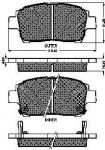 Spidan 32782 комплект тормозных колодок, дисковый тормоз на TOYOTA YARIS VERSO (_NLP2_, _NCP2_)