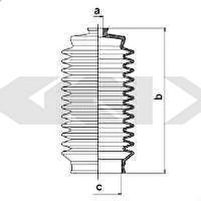 Spidan 83751 пыльник, рулевое управление на TOYOTA COROLLA Liftback (_E8_)