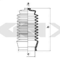 Spidan 83824 пыльник, рулевое управление на TOYOTA CAMRY Liftback (_V1_)