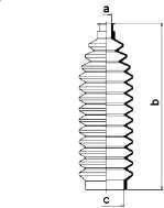 Spidan 83910 пыльник, рулевое управление на ALFA ROMEO 75 (162B)