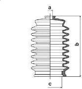 Spidan 83933 пыльник, рулевое управление на TOYOTA CARINA II (_T17_)