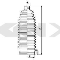 Spidan 84025 пыльник, рулевое управление на PEUGEOT 607 (9D, 9U)