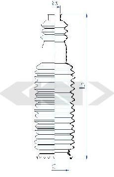 Spidan 84105 пыльник, рулевое управление на PEUGEOT 406 Break (8E/F)