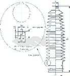Spidan 84171 пыльник, рулевое управление на PEUGEOT 407 (6D_)