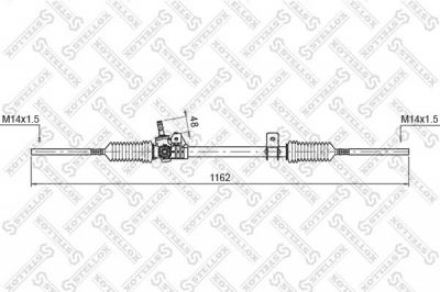 Stellox 00-35003-SX рулевой механизм на RENAULT 19 I (B/C53_)