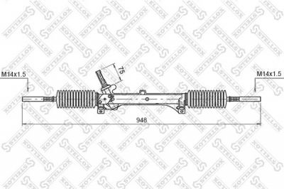 Stellox 00-35005-SX рулевой механизм на PEUGEOT 405 II (4B)