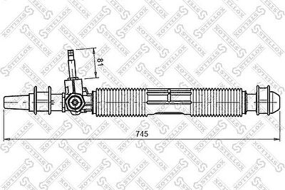 Stellox 00-35020-SX рулевой механизм на OPEL ASCONA C Наклонная задняя часть (84_, 89_)