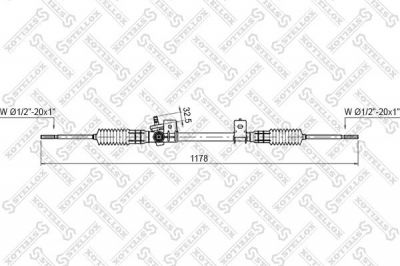 Stellox 00-35030-SX рулевой механизм на FORD FIESTA фургон (FVD)