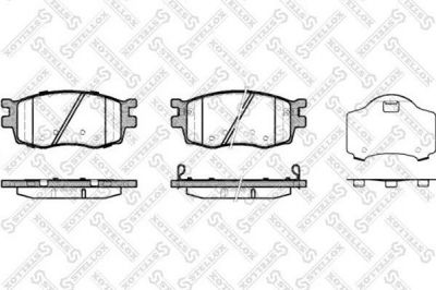 Stellox 001 086L-SX комплект тормозных колодок, дисковый тормоз на HYUNDAI i20 (PB, PBT)