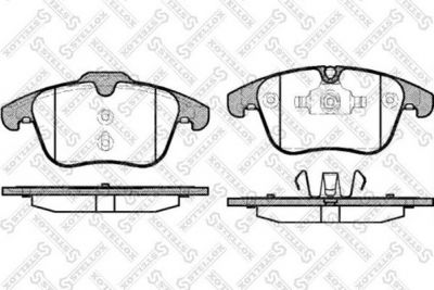 STELLOX КОМПЛЕКТ ТОРМОЗНЫХ КОЛОДОК, ДИСКОВЫЙ ТОРМОЗ (001 088B-SX)