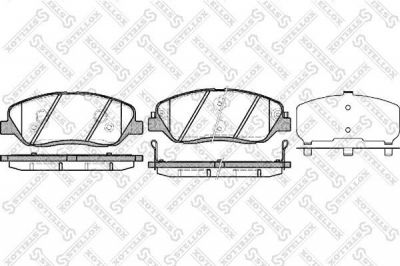 STELLOX КОМПЛЕКТ ТОРМОЗНЫХ КОЛОДОК, ДИСКОВЫЙ ТОРМОЗ (001 092B-SX)