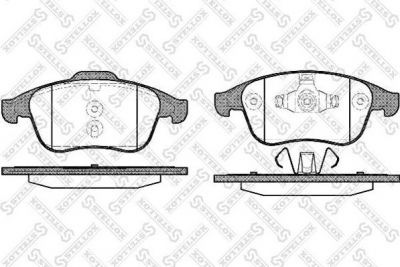 STELLOX КОМПЛЕКТ ТОРМОЗНЫХ КОЛОДОК, ДИСКОВЫЙ ТОРМОЗ (002 002-SX)