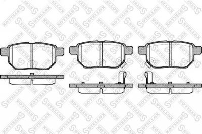 Stellox 002 008L-SX комплект тормозных колодок, дисковый тормоз на VW PASSAT Variant (3C5)