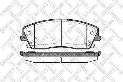 STELLOX КОМПЛЕКТ ТОРМОЗНЫХ КОЛОДОК, ДИСКОВЫЙ ТОРМОЗ (002 013-SX)