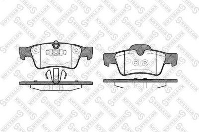 Stellox 002 017L-SX комплект тормозных колодок, дисковый тормоз на MERCEDES-BENZ CLS (C219)