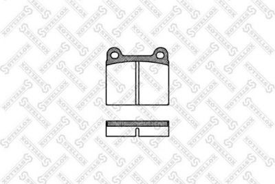 Stellox 017 000-SX комплект тормозных колодок, дисковый тормоз на OPEL MONZA A (22_)