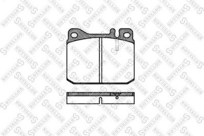 STELLOX КОМПЛЕКТ ТОРМОЗНЫХ КОЛОДОК, ДИСКОВЫЙ ТОРМОЗ (021 020-SX)